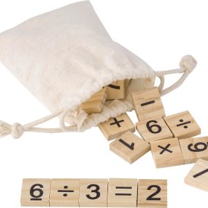 Jeu éducatif de chiffres en pin Ezekiel