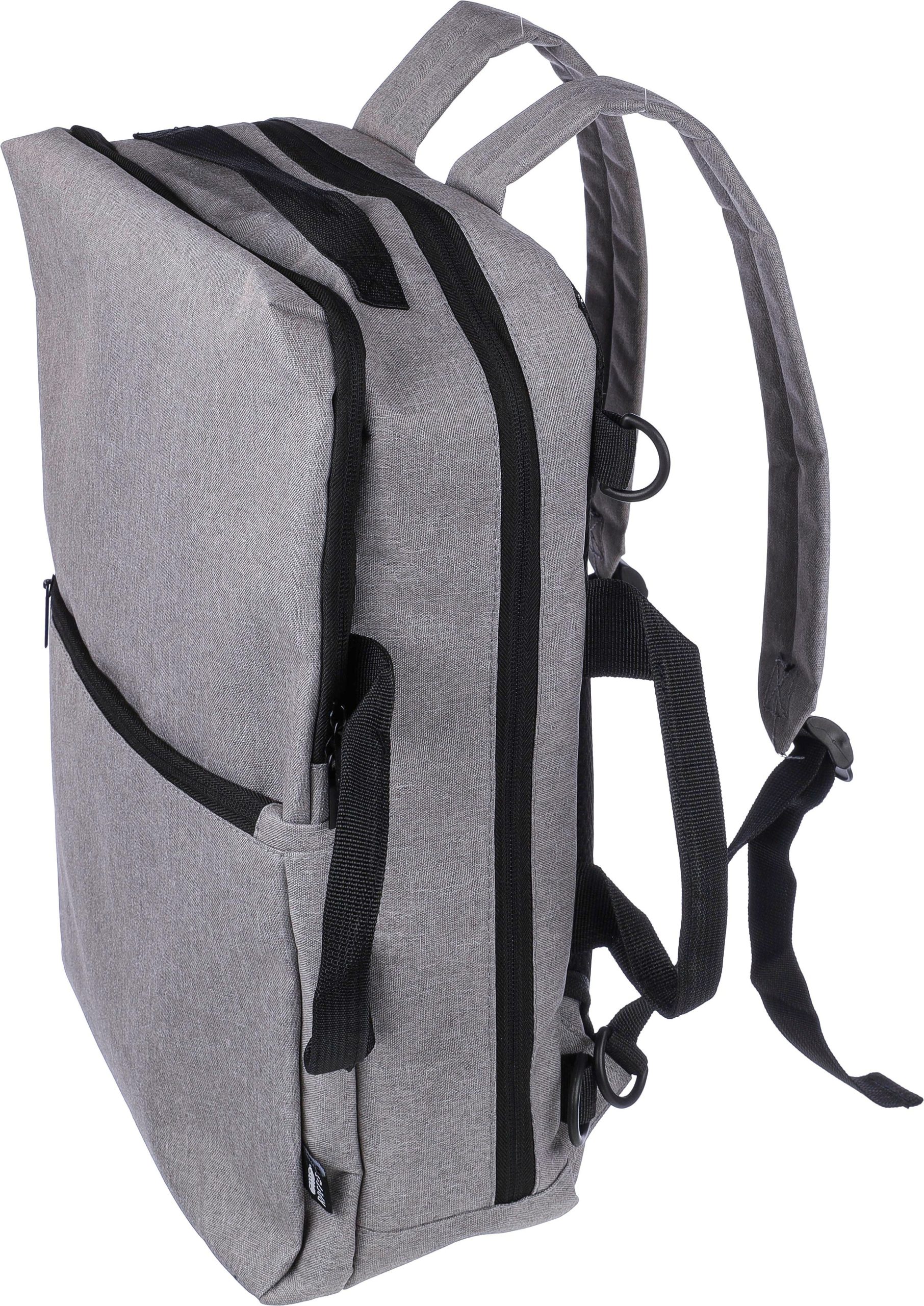 Sac à dos porte-ordinateur de 15'' en polyester rPET 300D Mallory – Image 4