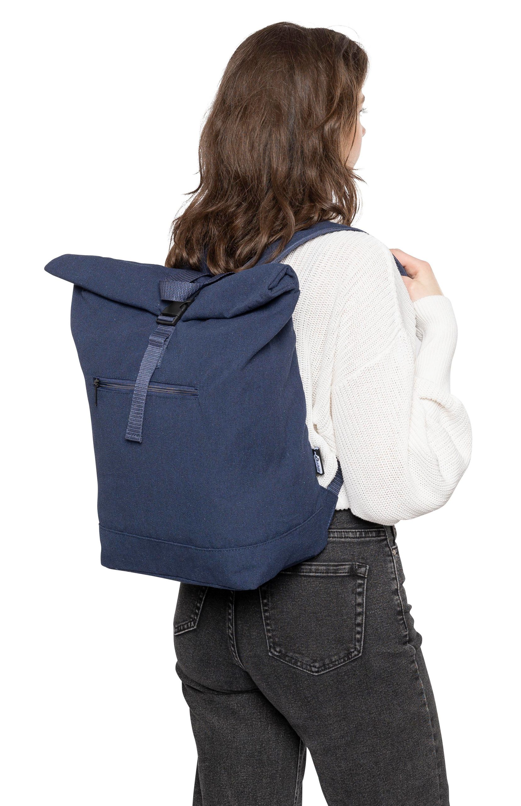 Sac à dos porte-ordinateur en polycoton 330 g/m2 Thaddeux – Image 3
