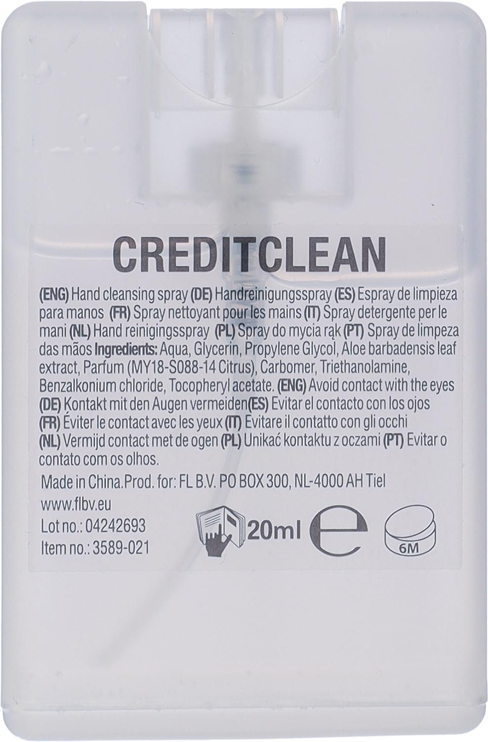 Spray désinfectant Creditclean | 20 ml | Sans éthanol – Image 2