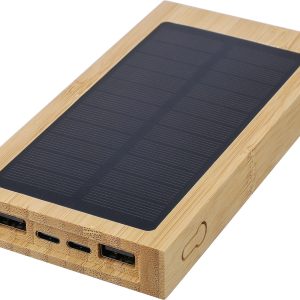 Batterie externe Elz | Bambou | Solaire | 10 000 mAh