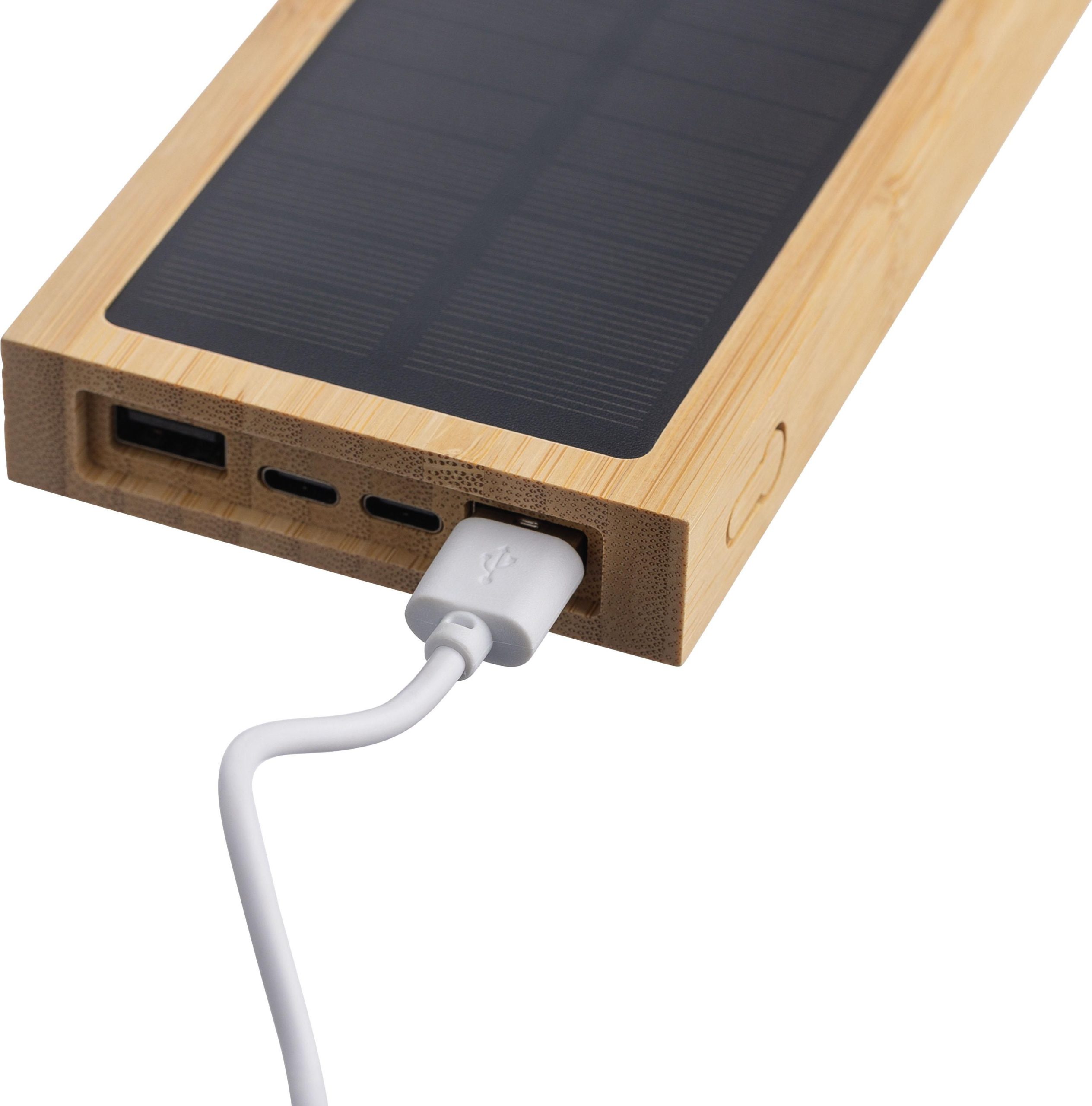 Power bank solaire en bambou Elz – Image 5