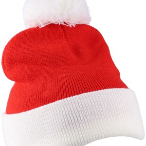 Bonnet de Noël tricoté en acrylique Eleni