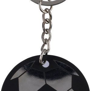 Porte-clés ballon de football en acier inoxydable recyclé Ciro