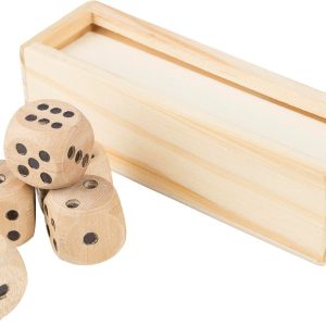 Jeu de dés en bois de hêtre Celine