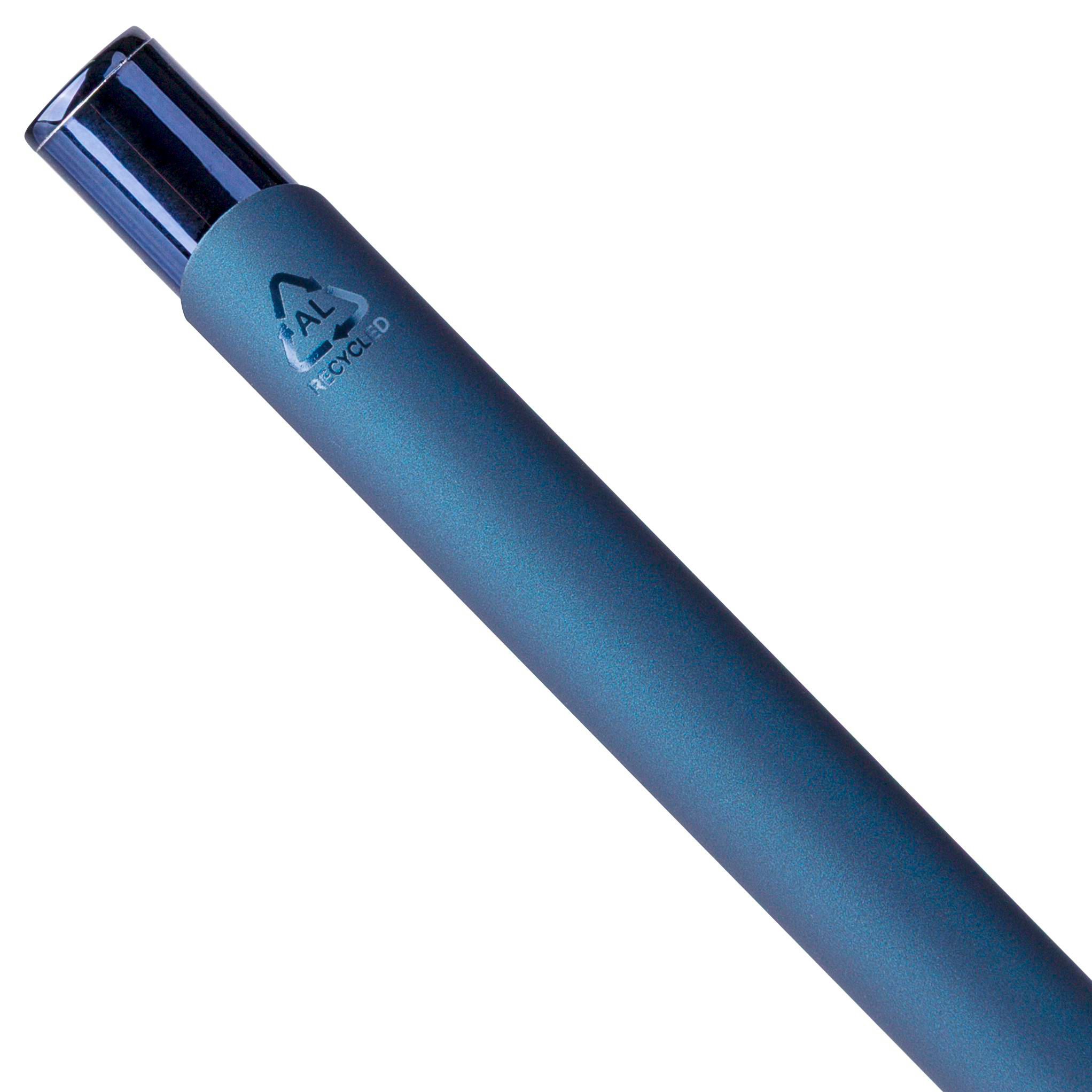Stylo à bille toucher gomme en aluminium recyclé Anisa – Image 4