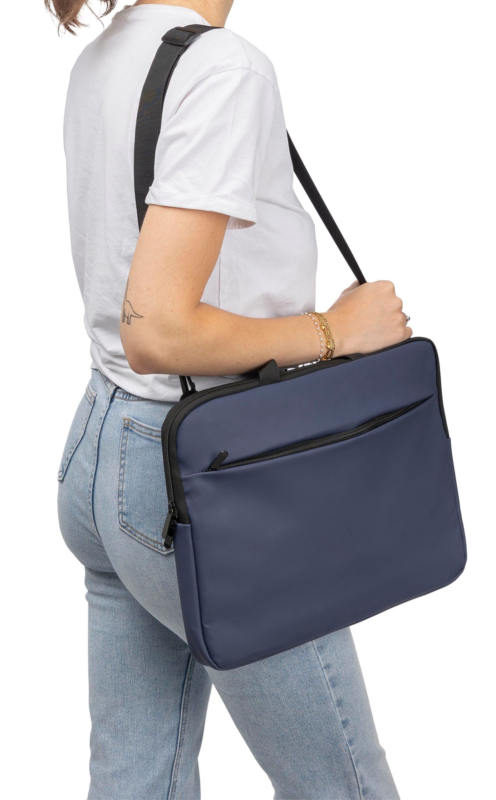 Sacoche pour ordinateur portable en PU recyclé Rafi – Image 14