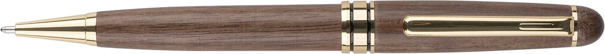 Stylo bille twist en bois de noyer Noa – Image 3