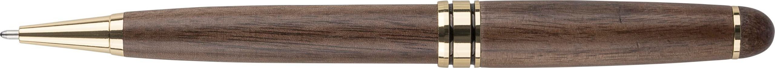 Stylo bille twist en bois de noyer Noa – Image 5