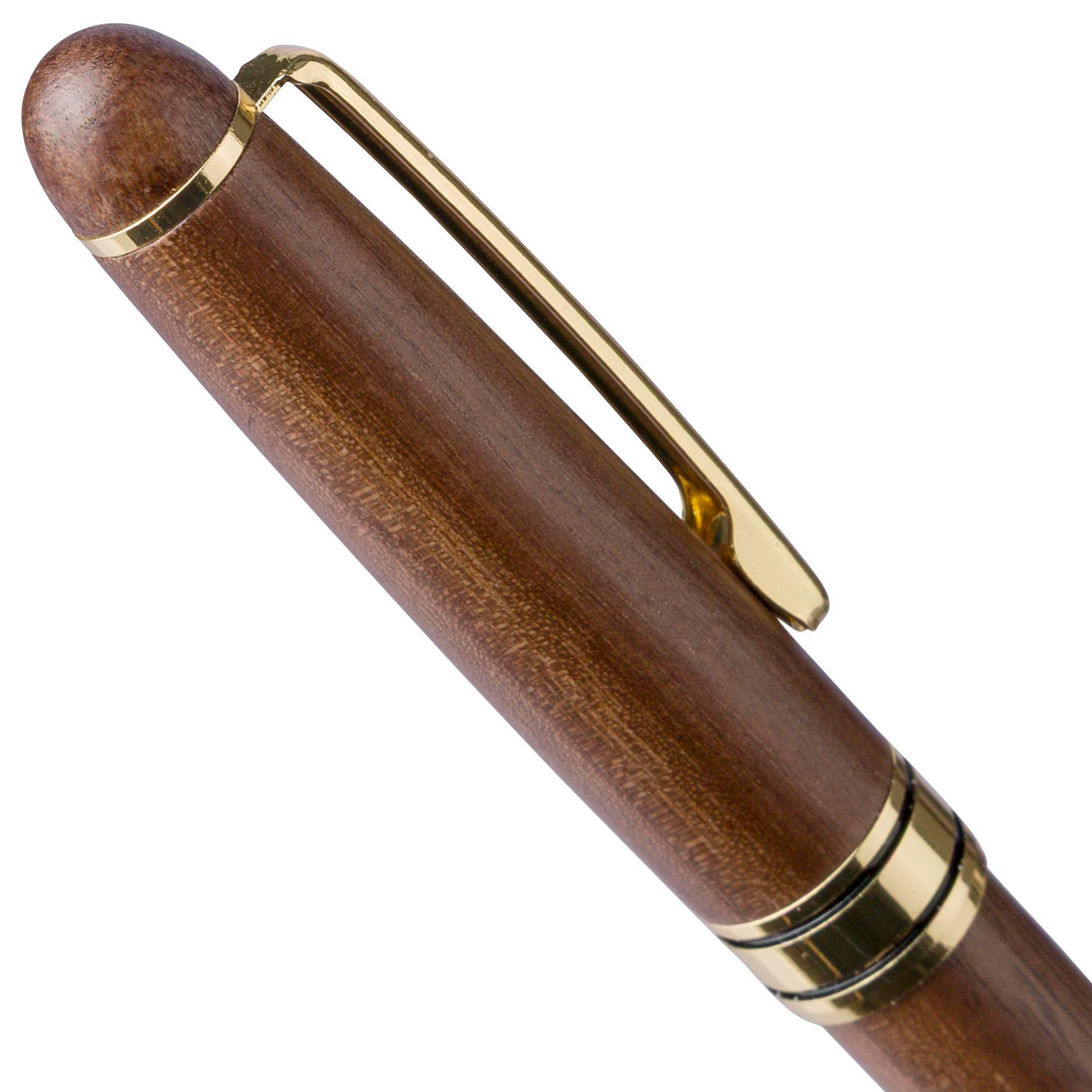 Stylo bille twist en bois de noyer Noa – Image 12