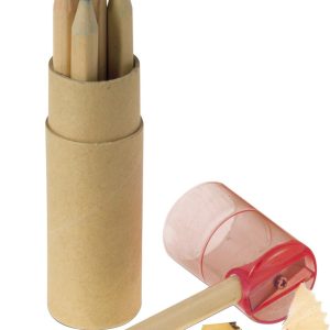 Coffret de crayons de couleur Libbie | Carton recyclé | 6 pièces