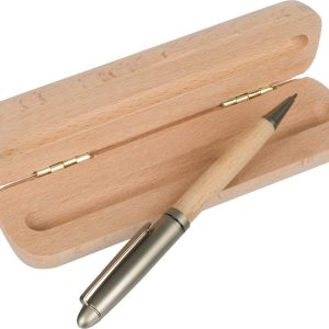 Stylo bille Tobias | Hêtre | Boîte en bois