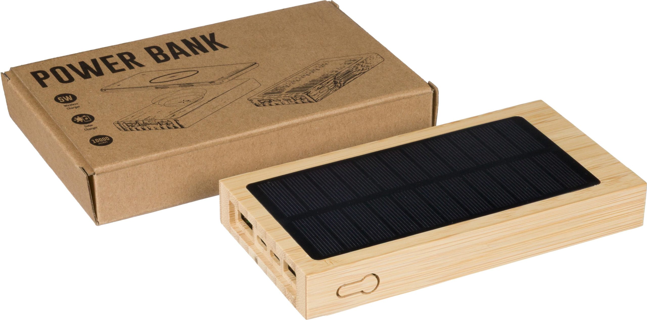 Power bank solaire en bambou Elz – Image 6