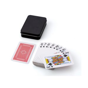 Set de cartes à jouer Nathan | Boîte métallique