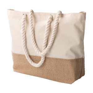 Sac shopping Diego | Coton 280 g/m² | Fond jute