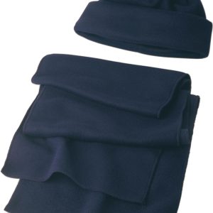 Bonnet et écharpe en laine polaire Russo