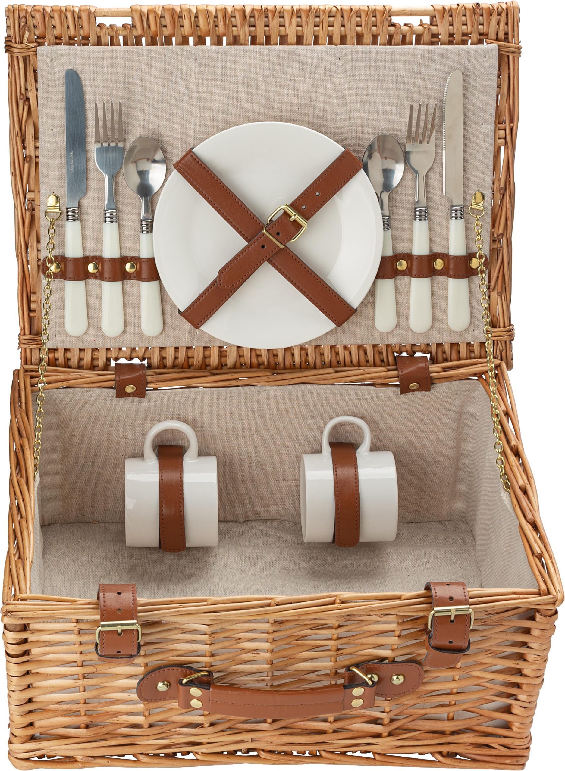 Panier pique-nique en osier pour 2 personnes Effie