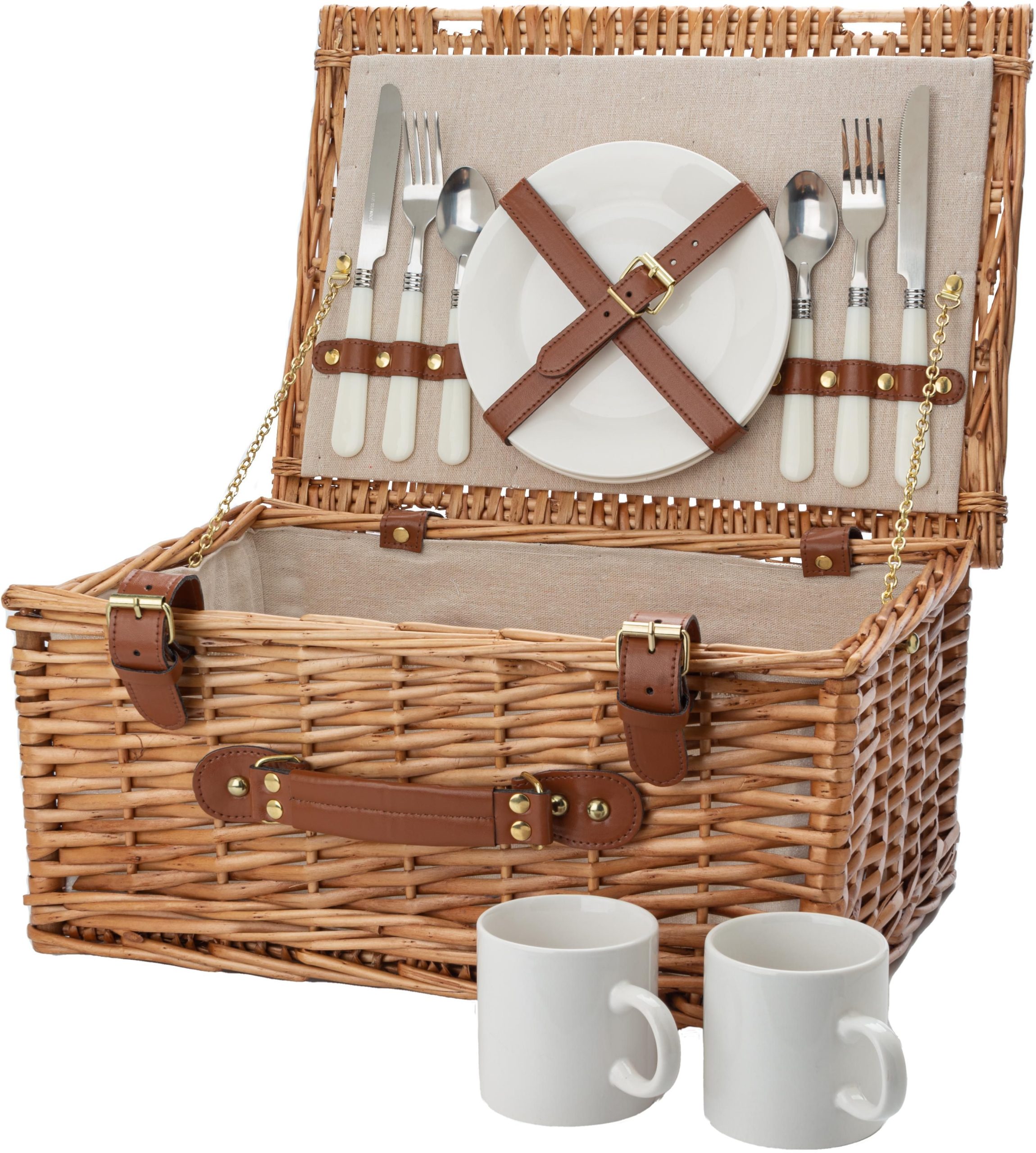 Panier pique-nique en osier pour 2 personnes Effie – Image 2