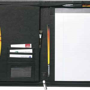 Conférencier A4 zippé en cuir reconstitué Josie