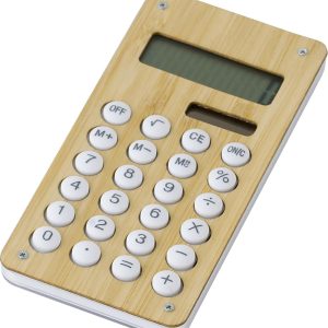 Calculatrice de poche en bambou Thomas
